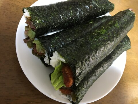 節分に！チキンカツ巻き